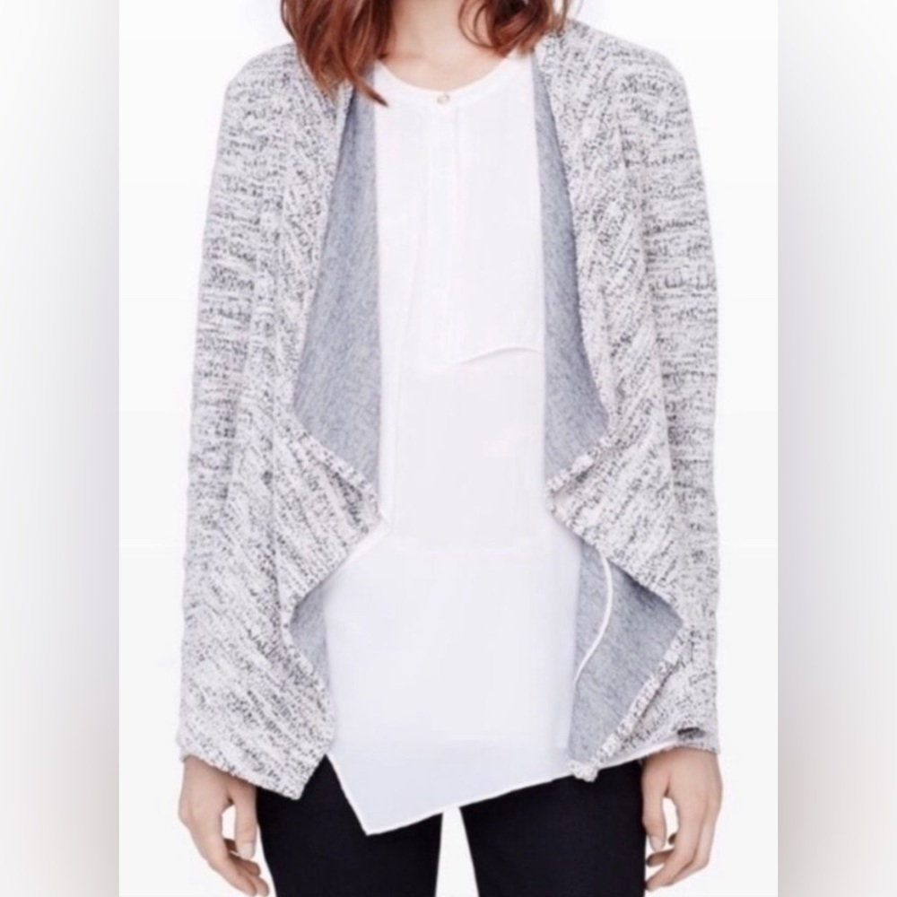 Club Monaco Marled Waterfall Front Cardigan - Size M